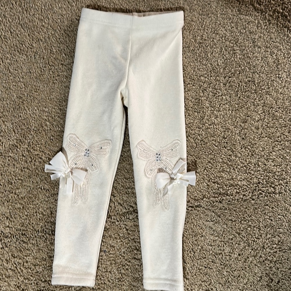 Fleece lined soft pants Mae Li Rose 3T NEW